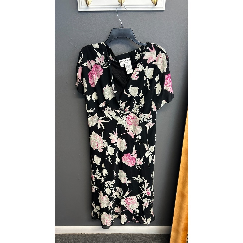 Vintage 90s Y2K Dress-U-II‎ By Sharon Dress Plus Sz 18 Floral Cottagecore Midi